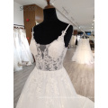simple spaghetti straps v-back girls Wedding Dresses Bridal Gown 2020